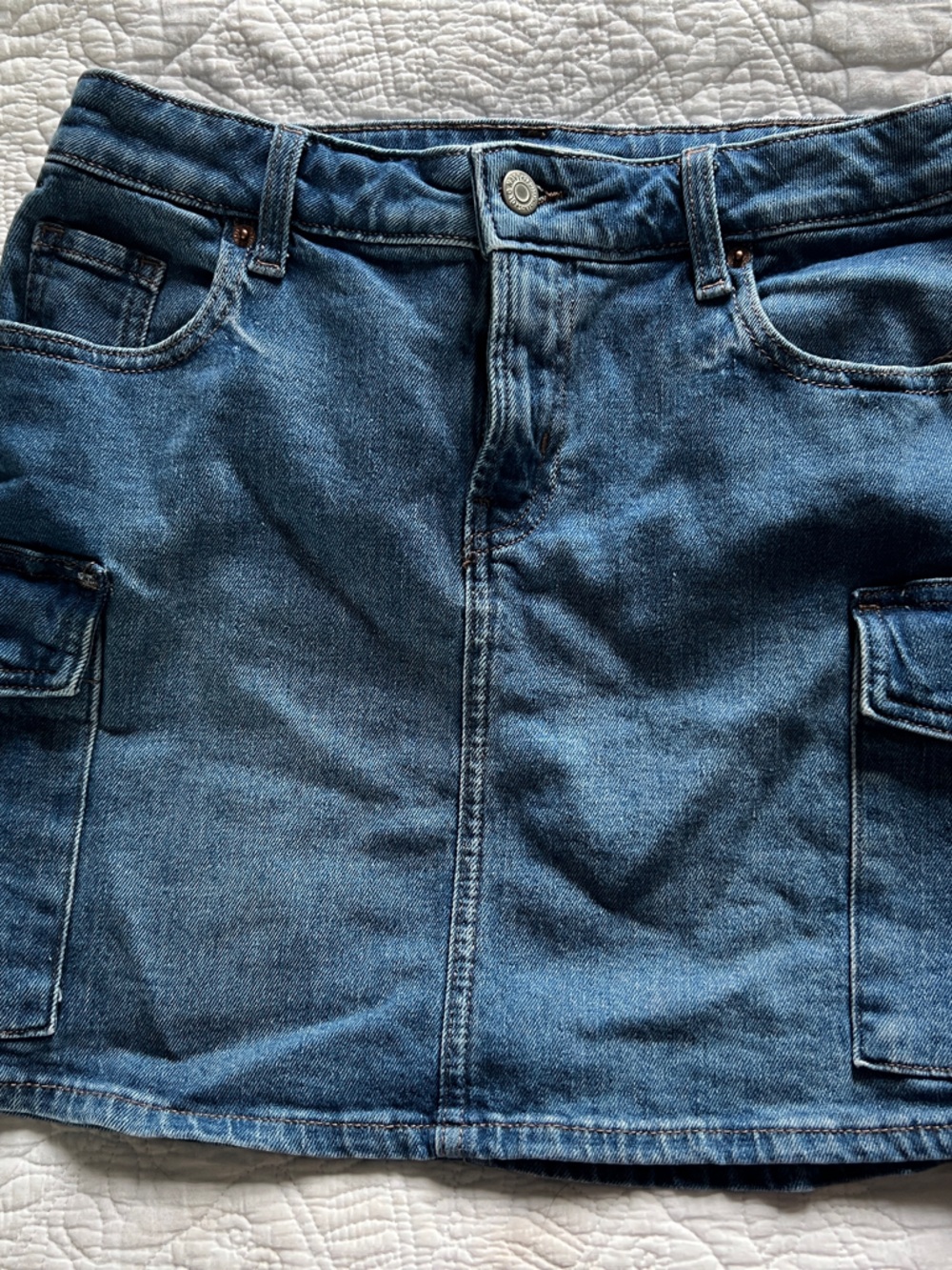 Old Navy Denim Cargo Mini Skirt